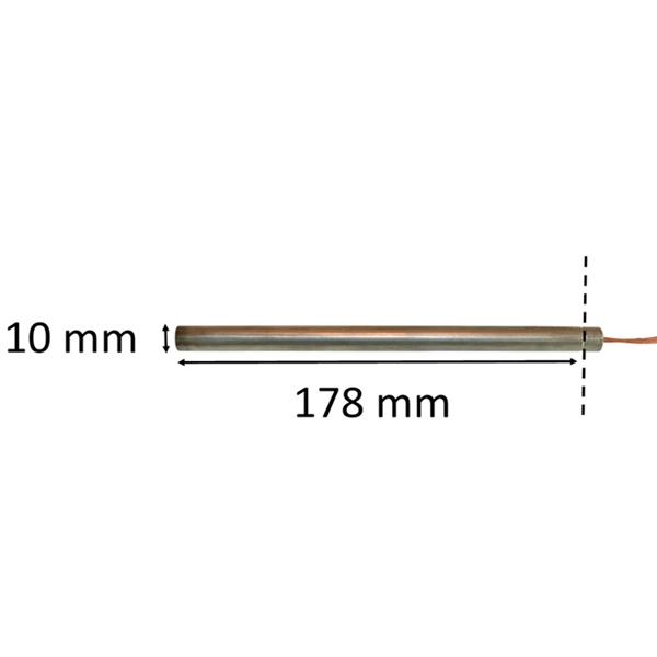 Zündkerze / Glühzünder für Pelletofen: 10 mm x 178 mm 320 Watt